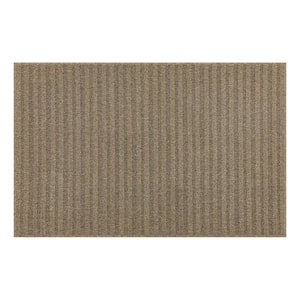 Excursion Stripe Beige 2 ft. 6 in. x 3 ft. 9 in. Machine Washable Area Rug