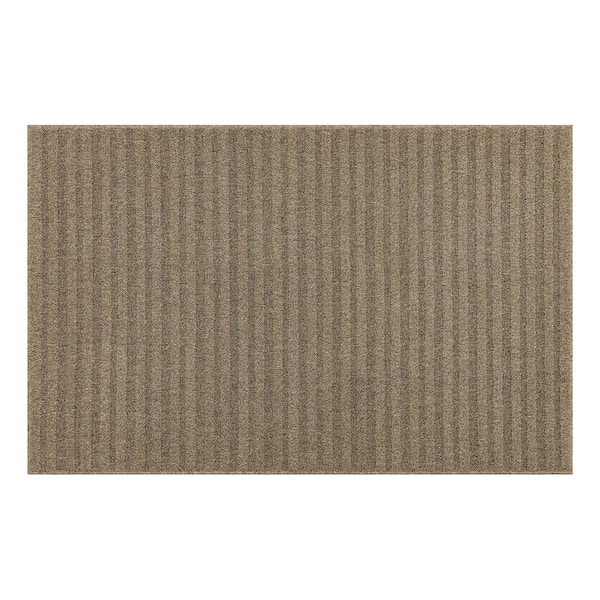 Excursion Stripe Beige 2 ft. 6 in. x 3 ft. 9 in. Machine Washable Area Rug