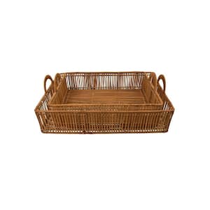 Brown Decorative Tray (Set of 2)