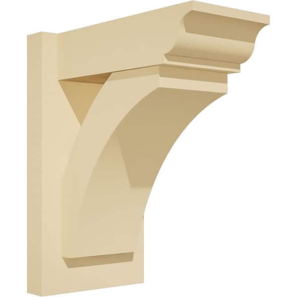 Ekena Millwork Thorton 7 in. W x 14 in. H x 12 in. D Signature Urethane Polyurethane Outlooker with Traditional Ends