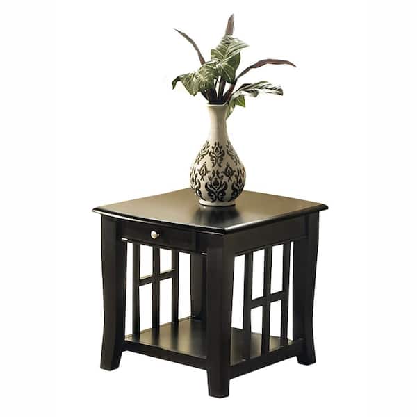 Unbranded Cassidy Ebony Transitional End Table