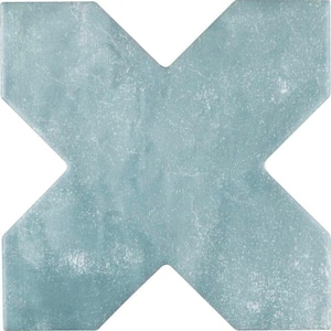 Siena Green 5.35 in. x 5.35 in. Matte Ceramic Cross-Shaped Wall and Floor Tile (5.37 sq. ft./case) (27-pack)