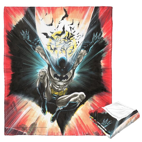 THE NORTHWEST GROUP DC Comics Batman Silk Touch Multi-Colored Throw Blanket Illustrative Batman
