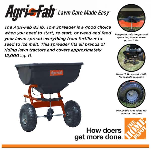 85 lb. Tow Behind Spreader