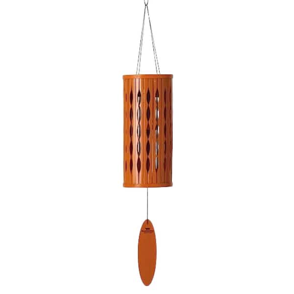 WOODSTOCK CHIMES Signature Collection Aloha Chime 28 in. Summer Marigold Wind Chimes Coastal Gifts Outdoor Patio Home Garden Decor ACSM