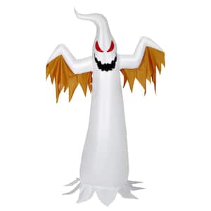 8 ft. Inflatable Halloween Ghost Blow Up Decoration with Built-in Flame Light