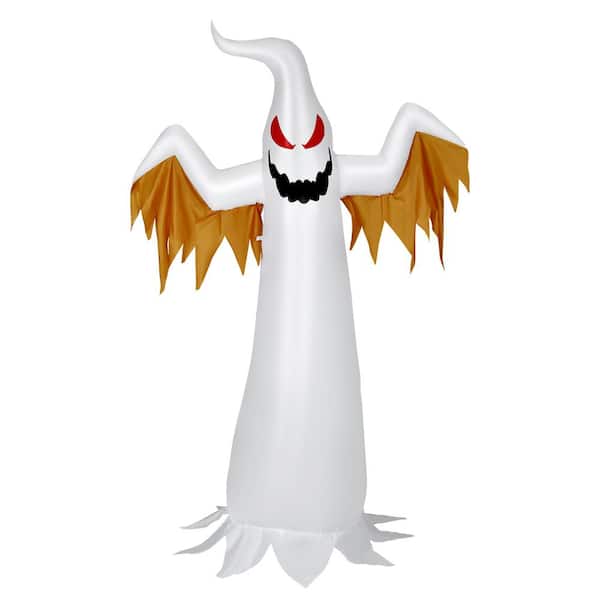 Gymax 8 ft. Inflatable Halloween Ghost Blow Up Decoration with Built-in ...