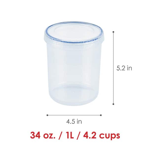 Rubbermaid Container with Lid, 4.2 Cups
