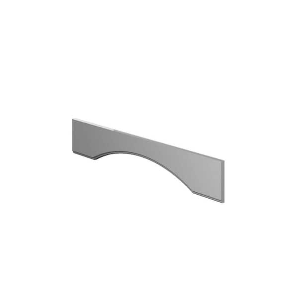 Rockingham Recessed 48 in. W x 6 in. H x 0.75 in. D in Painted Stratus Arched Valance in Assembled Wall Cabinet