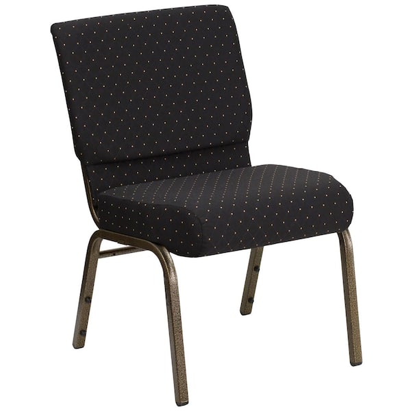 Carnegy Avenue Fabric Stackable Chair in Black