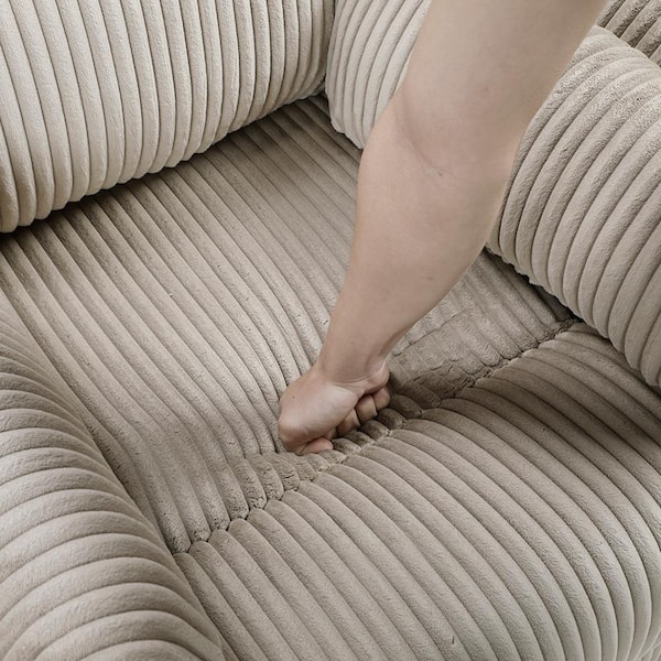 小物 JOHN COMFORT ZIGZAG | DRK BRN Lazzara Turbo Brown Corduroy Fabric Manual Swivel Glider Recliner
