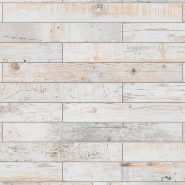 Melvin White 2-7/8 in. x 26-1/2 in. Porcelain Floor and Wall Tile (8.4 sq. ft./Case)