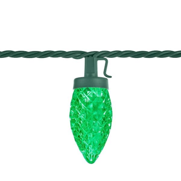 Green✨３点❤︎ Home Accents Holiday 100 Count Red/Green Faceted C9 LED
