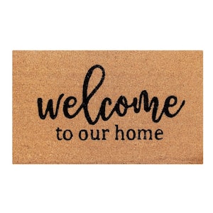 Natural Collection Coir Mat Home Seeet Home in Natural
