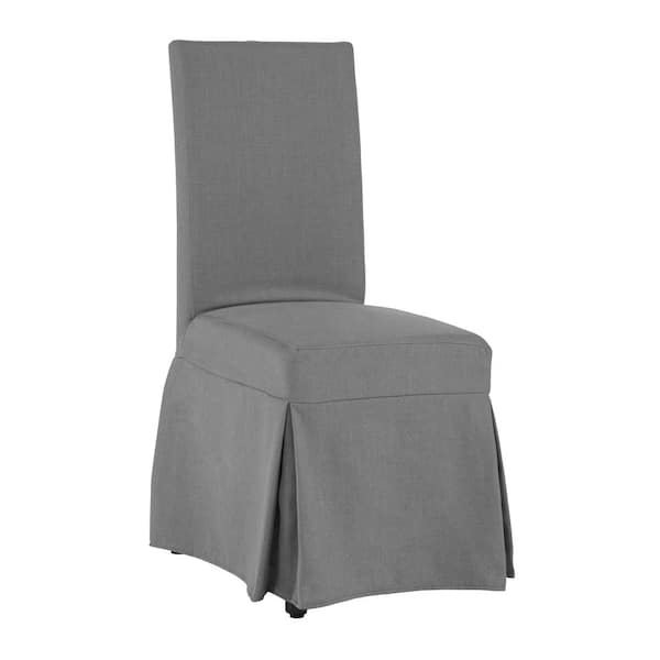 Progressive Furniture Charlotte Gray Polyester Slipcovered Chair (1 per Carton)