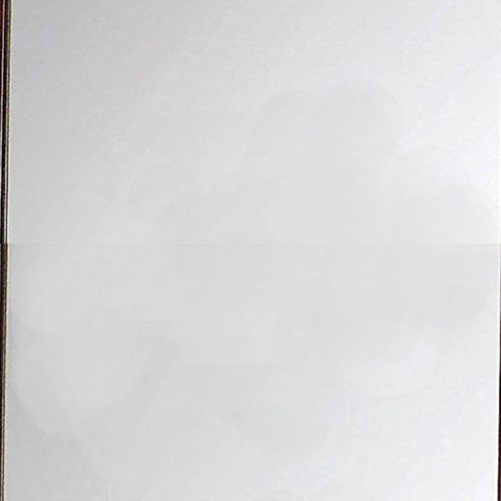 Rectangular Cherry Brown and Silver Wood Dresser Mirror