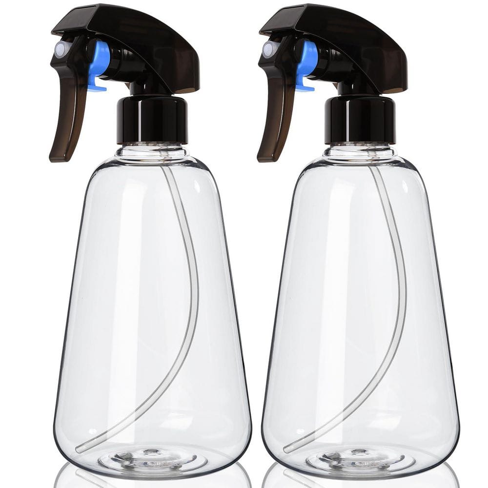 OGETFUUR Ultra Fine Mist 16 oz. Leak Proof Spray Bottle with 360