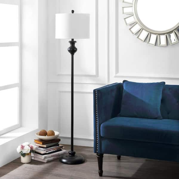 Erlan 61 in. Antique Black Floor Lamp