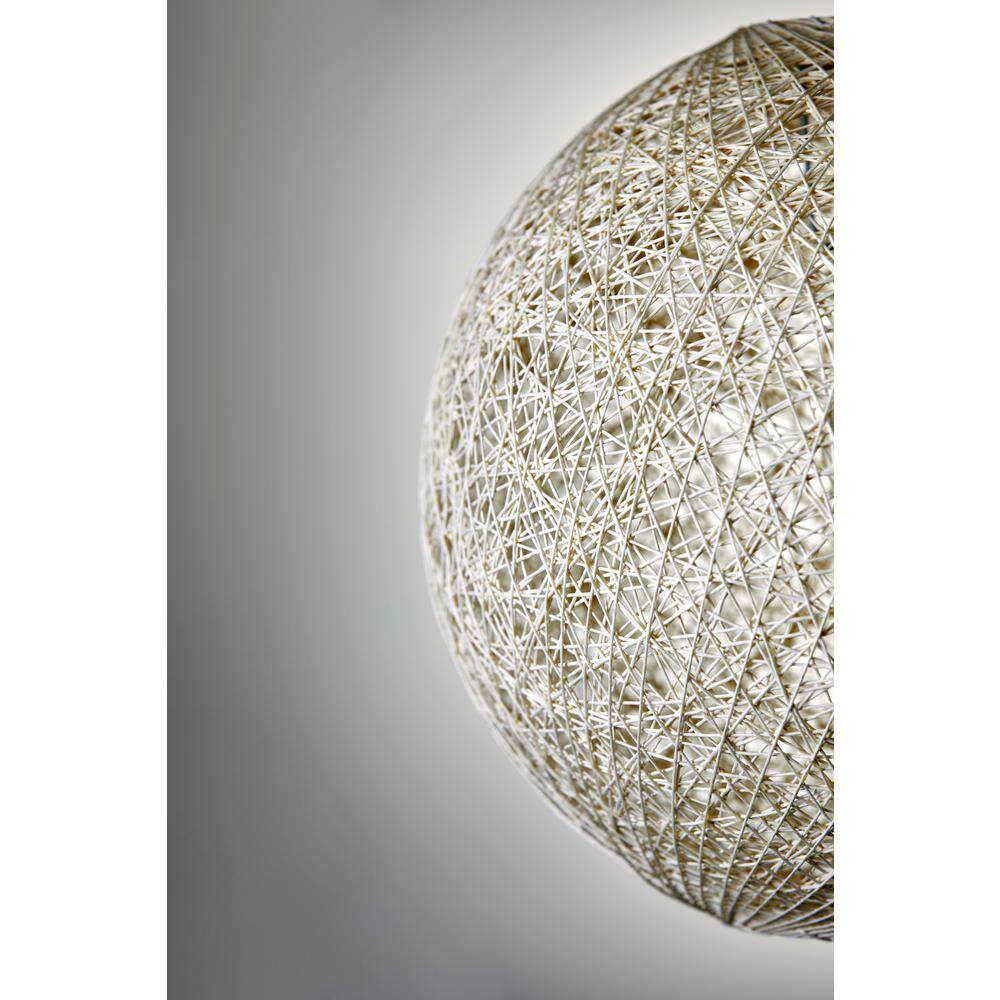Havana 17'' Cream Rattan Sphere Ceiling Lamp