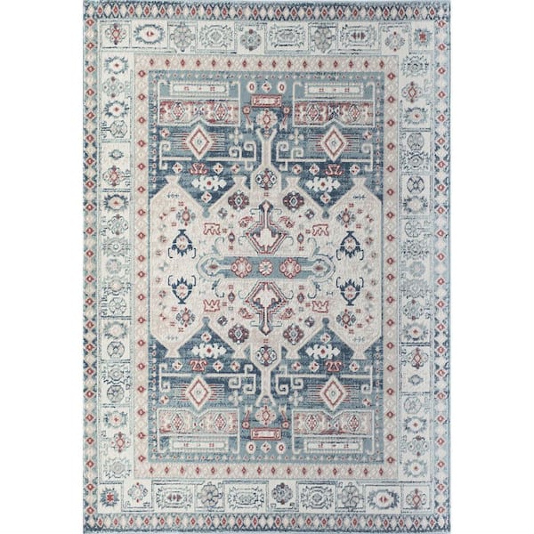Rugs America Gabriel Cypress Koti Red 5 ft. x 7 ft. Area Rug