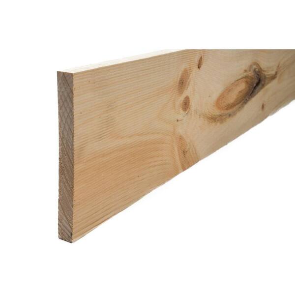 1 In X 8 In X 8 Ft S1s2e Standard Band Sawn Eastern White Pine Board 235731 The Home Depot