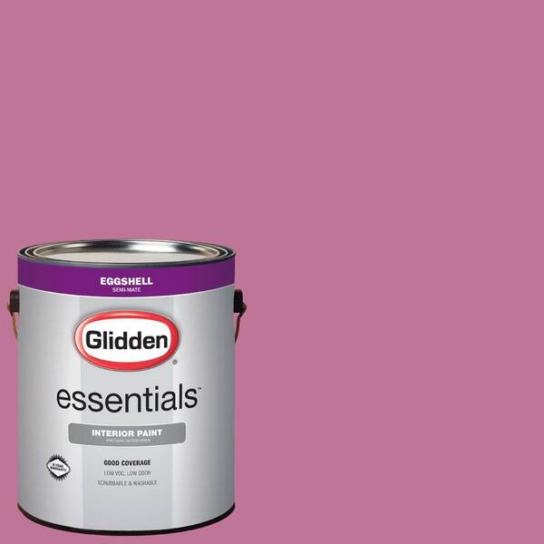 Glidden Essentials 1 gal. #HDGR02D Rose Petal Pink Eggshell Interior Paint