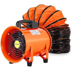 Utility Blower Fan 8 in. High Velocity Ventilator Fan 230 Watt 882 CFM with 32.8 ft. Duct Hose for Exhausting at Home