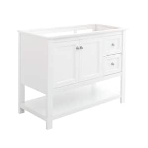Manchester 40 in. W Bathroom Vanity Cabinet Only in White