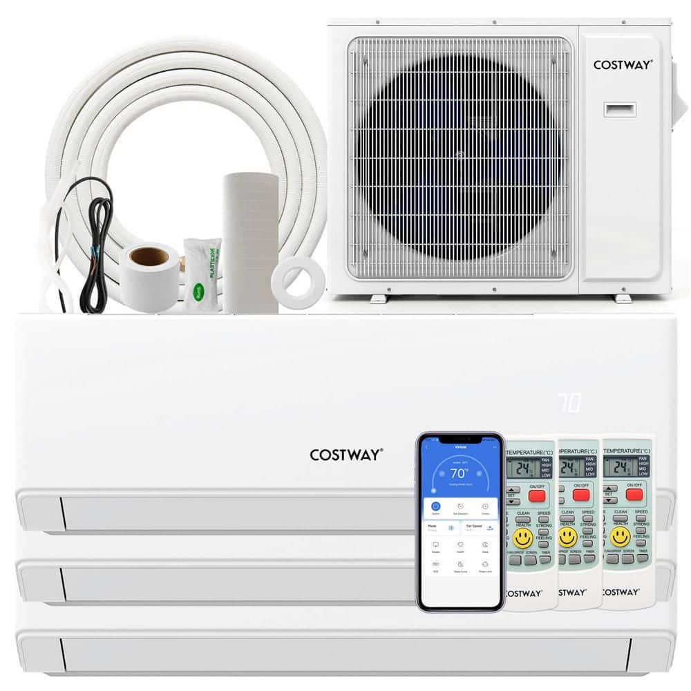 30k BTU 3 Zone 7k Plus 9K Plus 9K BTU Mini Split Air Conditioner 23 SEER2 Wifi Enabled price history on PriceWatchPro