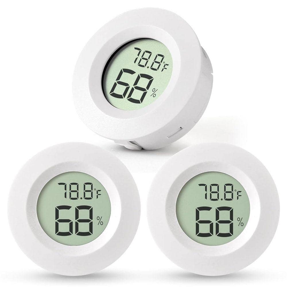 Justincity Mini Hygrometer Thermometer Digital Wireless Indoor