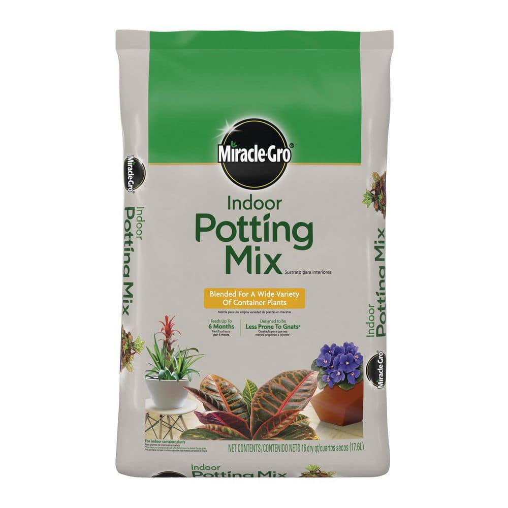 Miracle-Gro 16 Qt. Indoor Potting Soil Mix 72486430 - The Home Depot