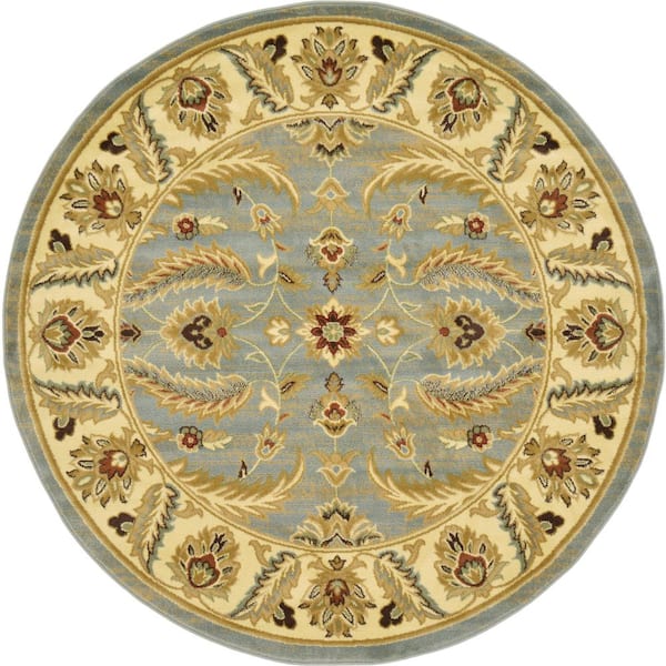 Voyage Hickory Light Blue 6' 0 x 6' 0 Round Rug