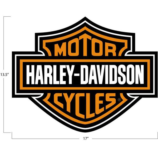 Unbranded Harley Davidson Die-Cut Heavy Duty Vinyl 17 in. x 14 in. Utility Car Mat