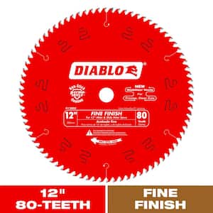 12in. x 80-Tooth Fine Finish Saw Blade for Wood