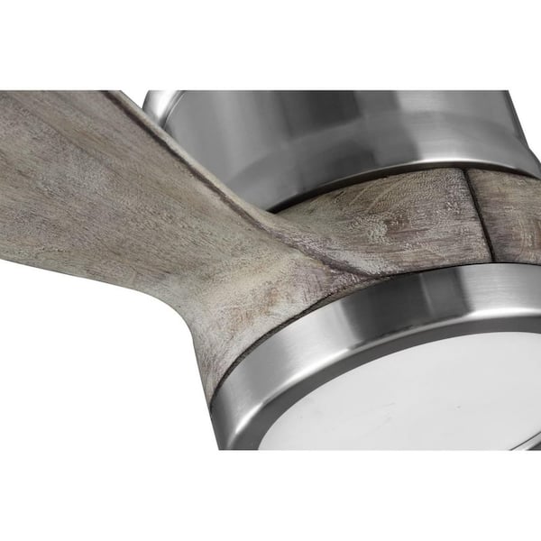 Farris 60 in. Indoor Integrated LED Brushed Nickel Modern Ceiling Fan with Remote for Living Room and Bedroom