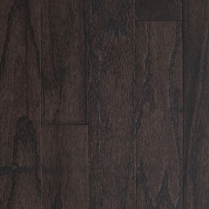Lightly Brushed Oak Espresso 3/8 in. T x 3 in. W x Random Lengths Engineered Hardwood Flooring (25.5 sq. ft. / case)