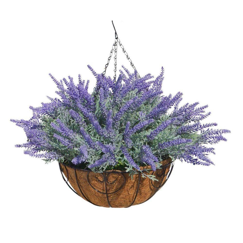 *ハートシェイカー 韓国  パープル  Flower入り Garden Decoration:20.8 in.H x 23.6 in. W Purple Artificial