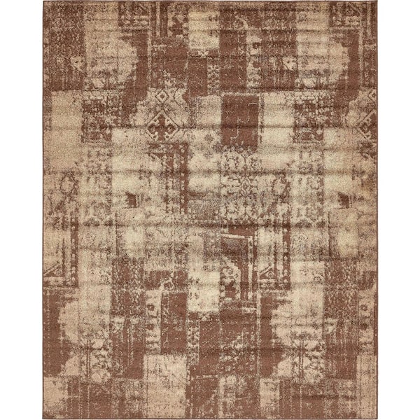 Unique Loom Autumn Plymouth Brown 8' 0 x 10' 0 Area Rug