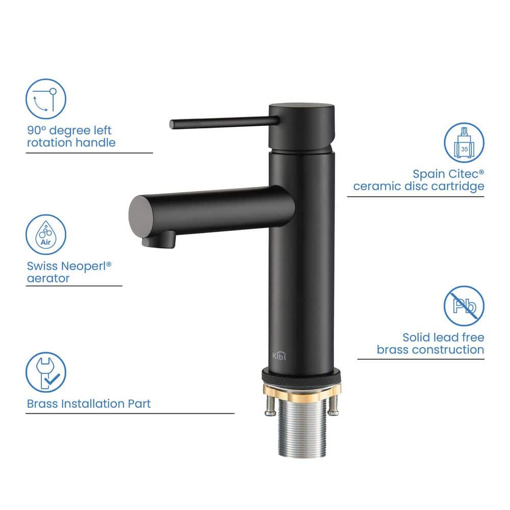 Modern High-Arc Solid Brass Bathroom Faucet in Nickel Finish