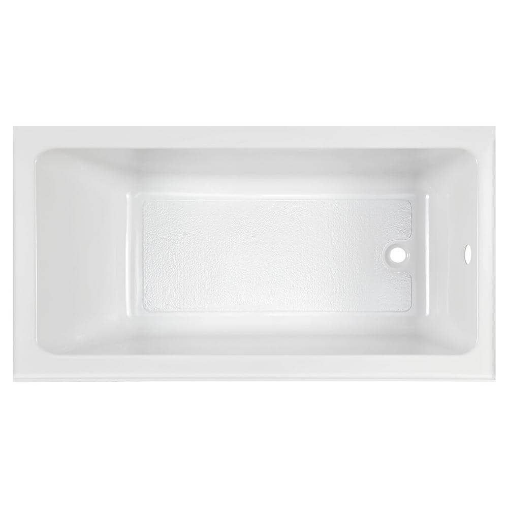 Studio 60'' White Acrylic Alcove Soaking Bathtub