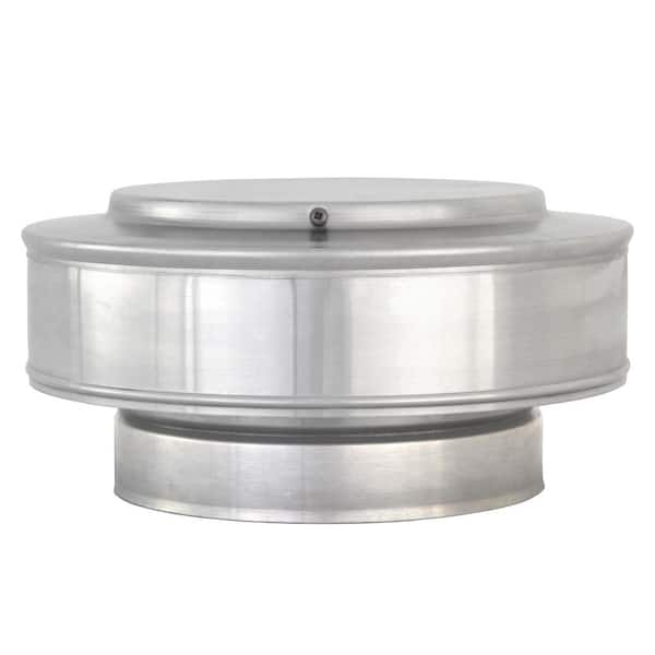 Active Ventilation 7 in. Dia Aluminum Vent Pipe Cap in Mill Finish