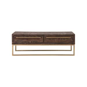 Monterey 46.5 in. Rectangle Wood Top Smokey Taupe Coffee Table