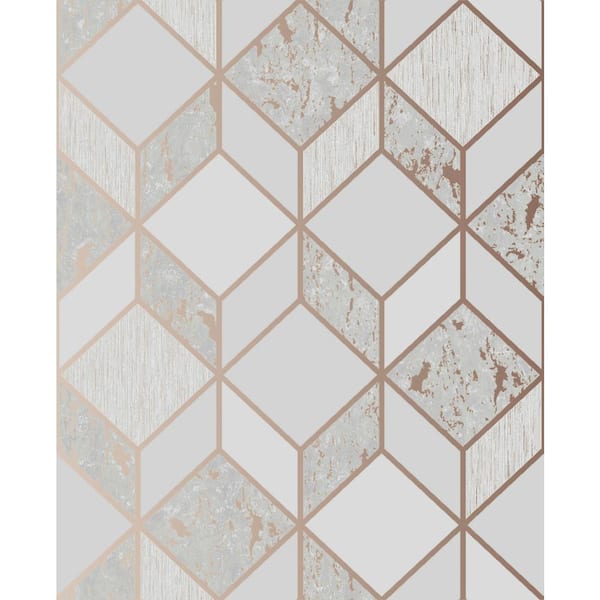 Superfresco Vittorio Geometric Ivory Wallpaper Sample
