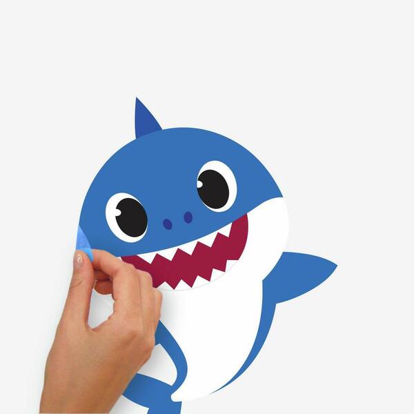 Baby Shark Wall Decals Shark Wall Décor Shark Doo Doo Peel and -   Denmark