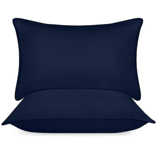 Unbranded Bedding Bed Cooling Pillows for Sleeping (Navy), Standard Size, Set of 2