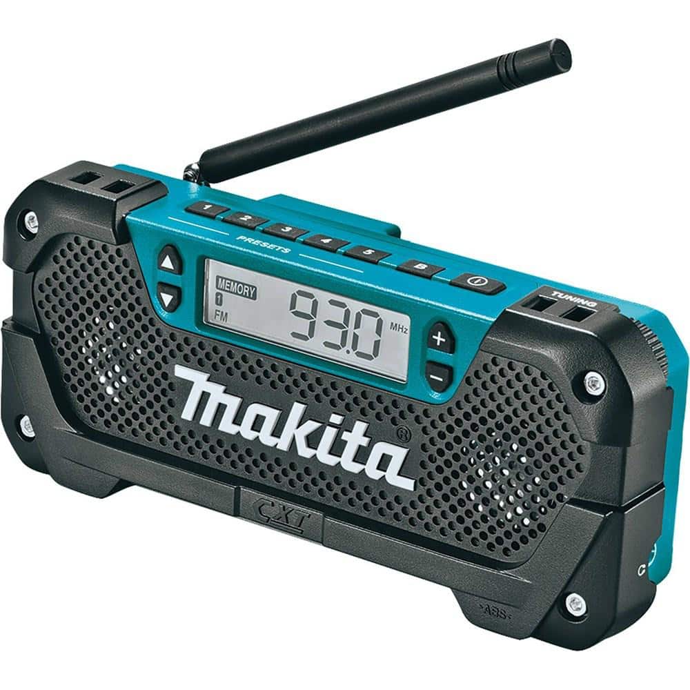 Makita 12V max CXT Lithium-Ion Cordless MP3 Compatible Compact Job Site  Radio (Tool Only) RM02 The Home Depot