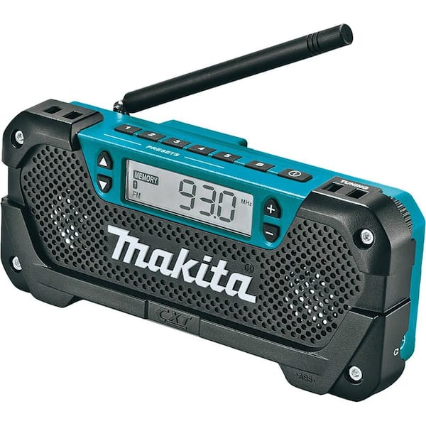 código postal Ingresos es inutil Makita 12V max CXT Lithium-Ion Cordless MP3 Compatible Compact Job Site  Radio (Tool Only) RM02 - The Home Depot