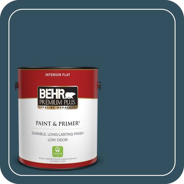 BEHR PREMIUM PLUS 1 gal. #540F-7 Velvet Evening Flat Low Odor Interior Paint & Primer