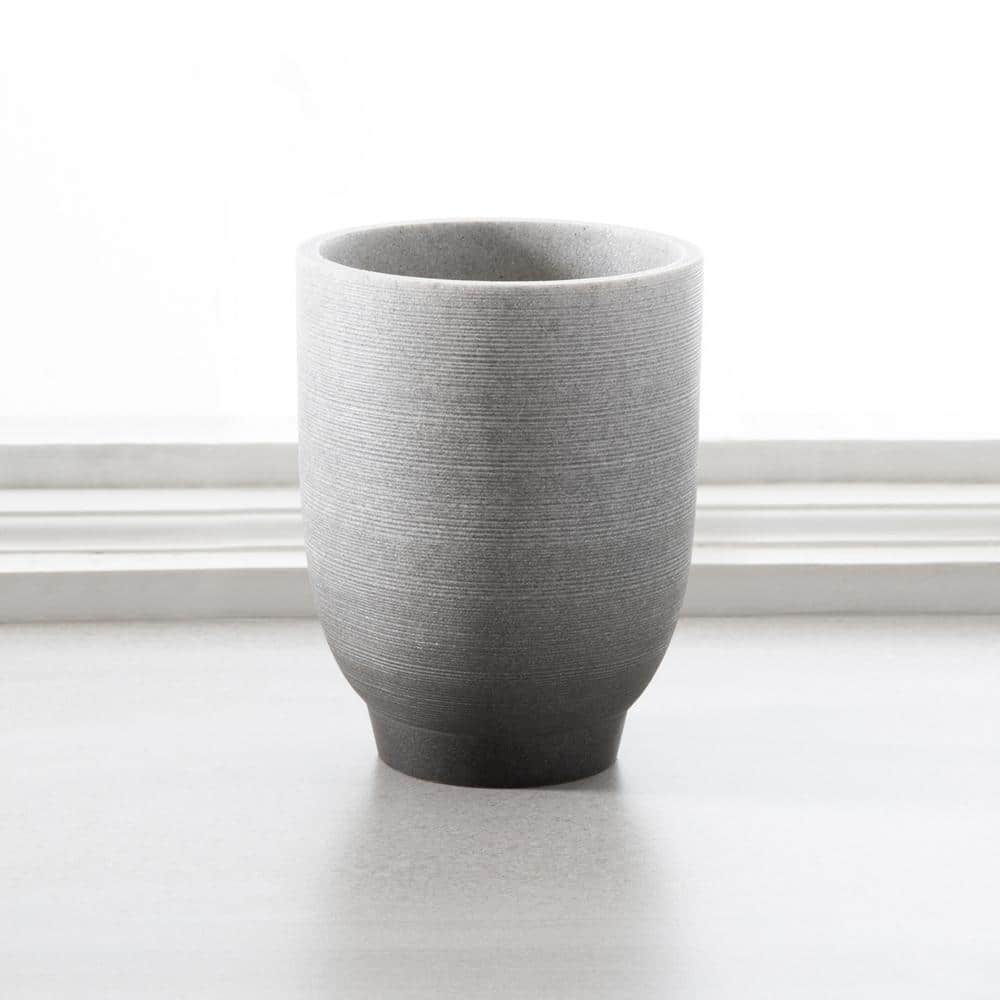 Greystone Gray Resin Bathroom Tumbler, 11oz