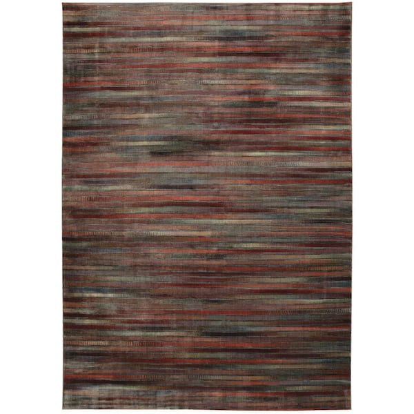 Nourison Expressions Multicolor 10 ft. x 14 ft. Geometric Contemporary Area Rug